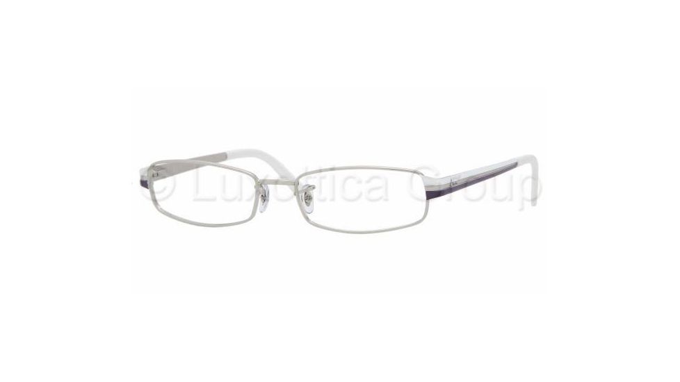 Ray-Ban RX6168 Progressive Eyeglasses - 2613 Silver Demo Lens Frame / 51 mm Prescription Lenses, 2613-5117