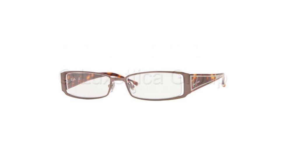 Ray-Ban RX8584 SV Prescription Eyeglasses Light Brown Gloss Frame / 49 mm Prescription Lenses, 1033-4916