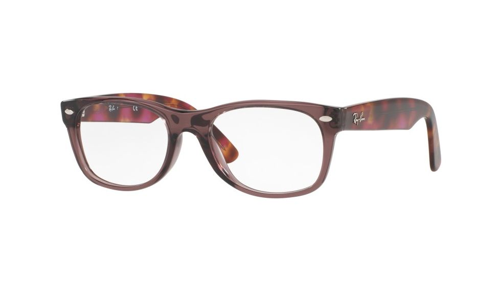 Ray-Ban New Wayfarer Eyeglasses RX5184 with Rx Prescription Lenses 5628-54 - Opal Brown Frame