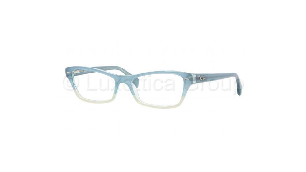 Ray-Ban RX5256 Eyeglass Frames 5109-5216 - Top Azure / Green Frame, Demo Lens Lenses
