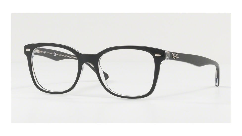 Ray-Ban RX5285 Eyeglass Frames 5764-53 - Top Grey On Trasparent Frame
