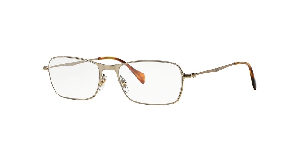 Ray-Ban RX6253 Eyeglass Frames 2754-52 - Demigloss Gold Frame, Demo Lens Lenses
