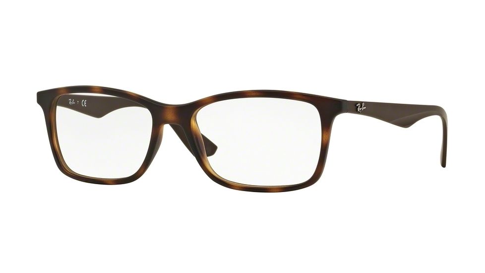 Ray-Ban RX7047 Bifocal Prescription Eyeglasses 5573-56 - Matte Havana Frame