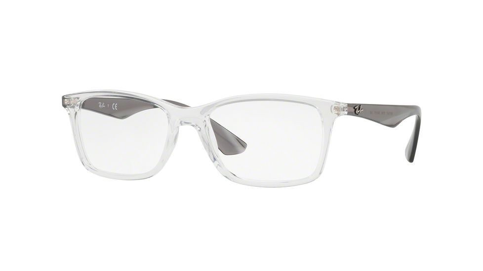 Ray-Ban RX7047 Bifocal Prescription Eyeglasses 5768-56 - Trasparent Frame