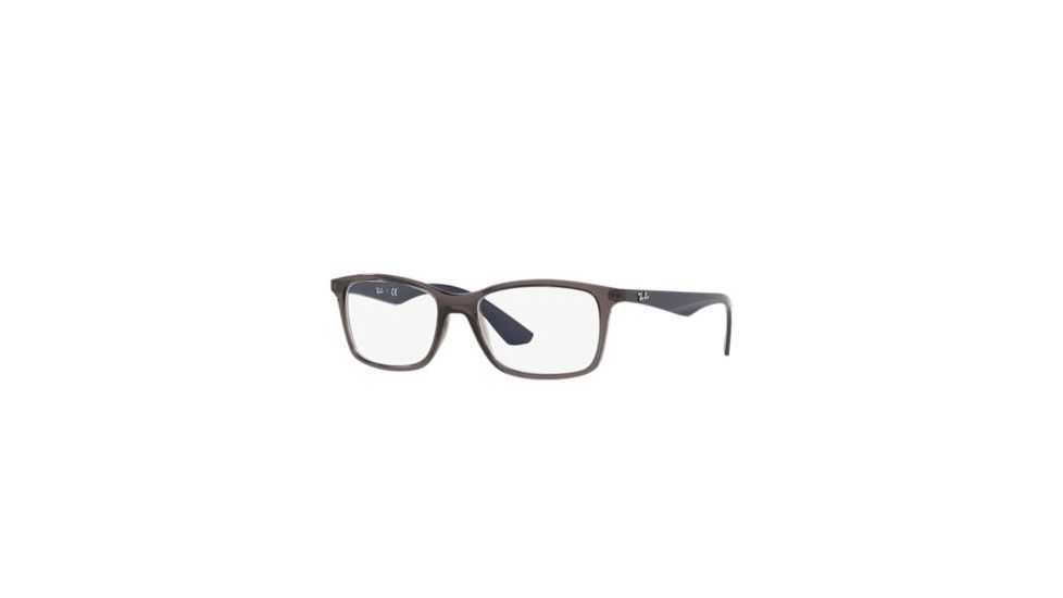 Ray-Ban RX7047 Bifocal Prescription Eyeglasses, 56mm, Transparent Grey, RX7047-5848-56-BI