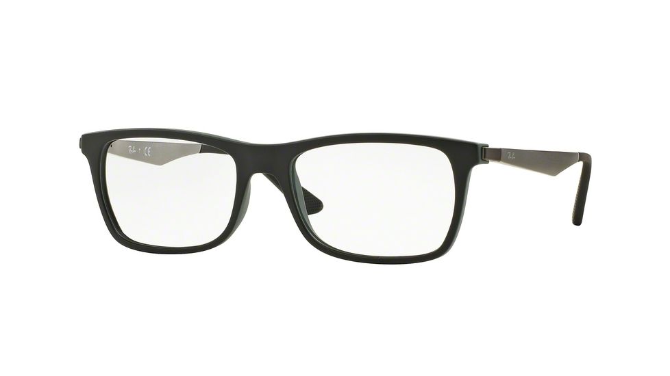 Ray-Ban RX7062 Eyeglass Frames 5197-55 - Black Top On Green Frame