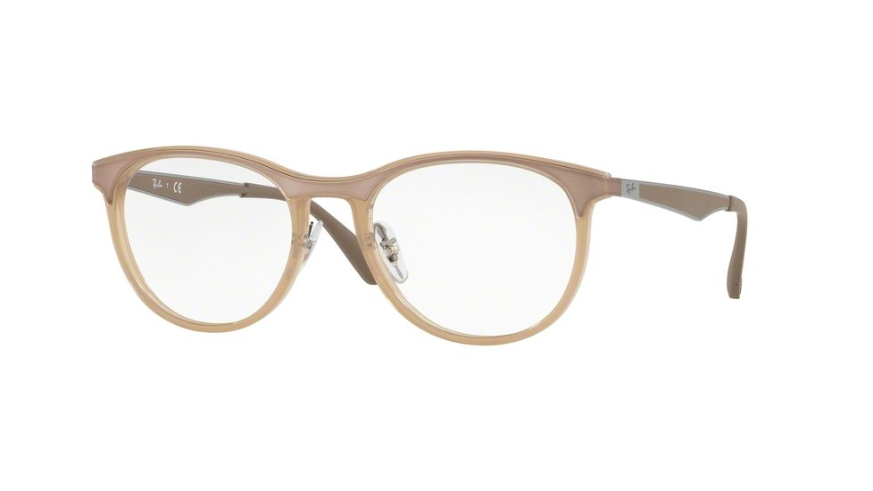 Ray-Ban RX7116 Eyeglass Frames 8018-51 - Trasparent Beige Frame