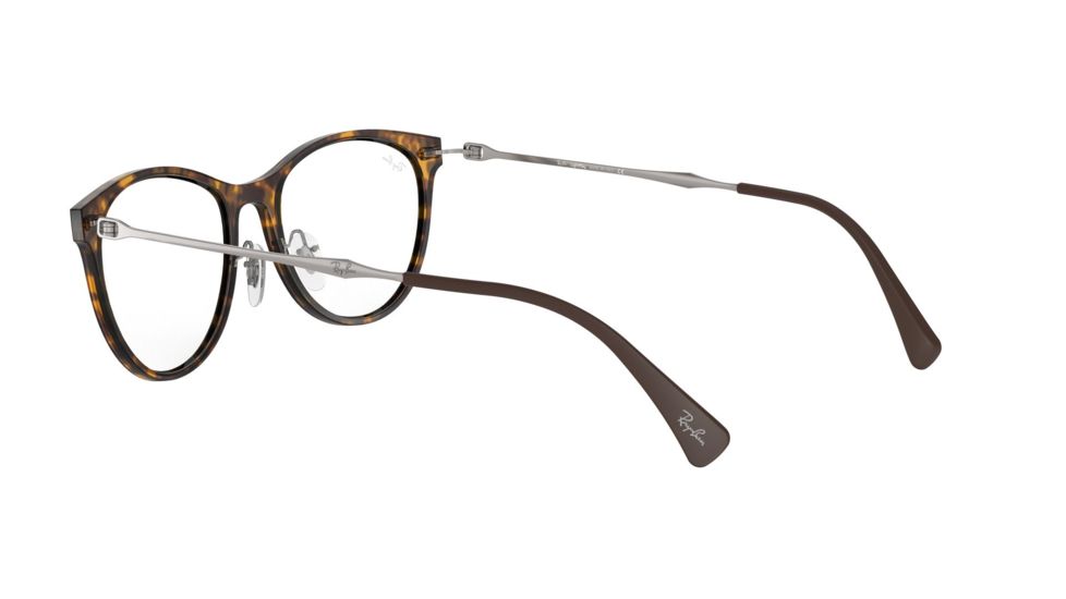 Ray-Ban RX7160 Prescription Eyeglasses, 52mm, Demi Gloss Havana, RX7160-5865-52-SV