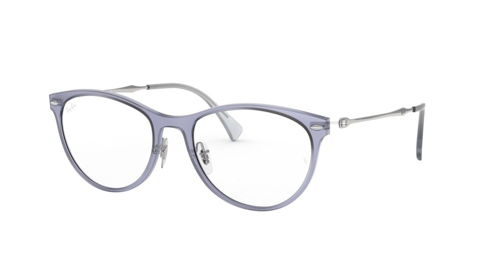 Ray-Ban RX7160 Prescription Eyeglasses, 52mm, Demi Gloss Violet, RX7160-5867-52-SV