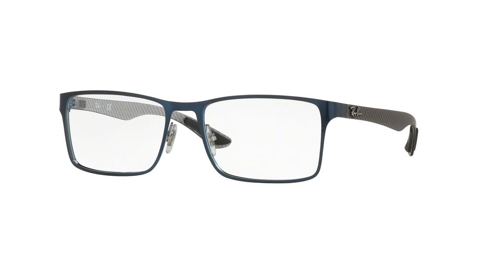 Ray-Ban RX8415 Eyeglass Frames 2881-53 - Top Brushed Blue On Gunmetal Frame