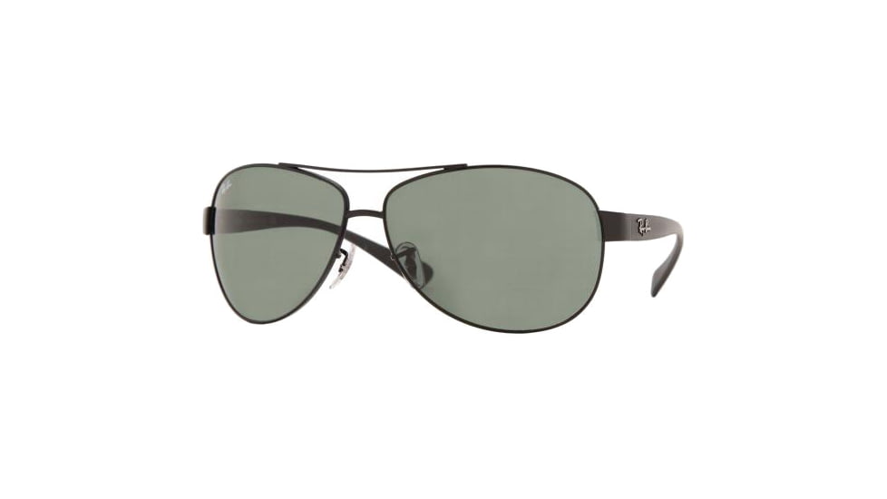 Ray-Ban RB 3386 Sunglasses Styles - Matte Black Frame / Green 63 mm Diameter Lenses, 006-71-6313