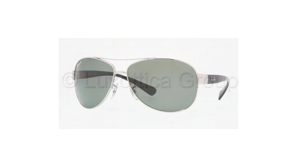 Ray-Ban Sunglasses RB3386 003/9A-6713 - Silver Polarized Green