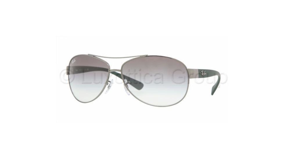 Ray-Ban RB 3386 Sunglasses Styles - Shiny Gunmetal Frame / Green Gradient 63 mm Diameter Lenses, 105-8E-6313
