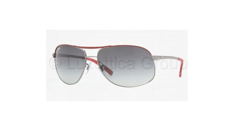 Ray-Ban Sunglasses RB3387 078/8G-6415 - Gunmetal-red Gray Gradient
