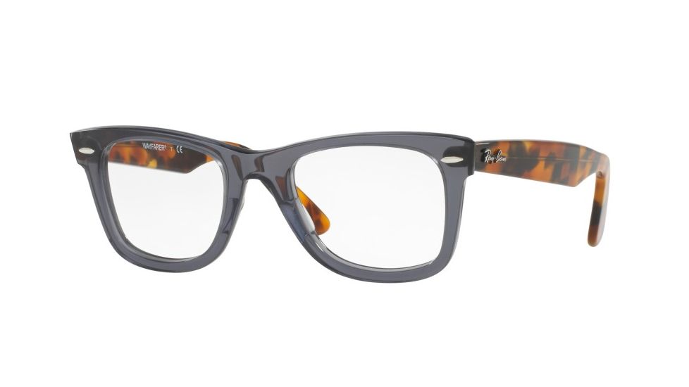 Ray-Ban WAYFARER RX5121 Single Vision Prescription Eyeglasses 5629-47 - Opal Grey Frame