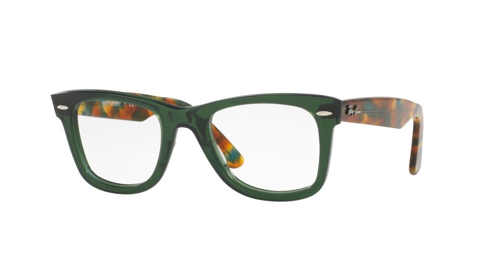 Ray-Ban WAYFARER RX5121 Single Vision Prescription Eyeglasses 5630-47 - Opal Green Frame
