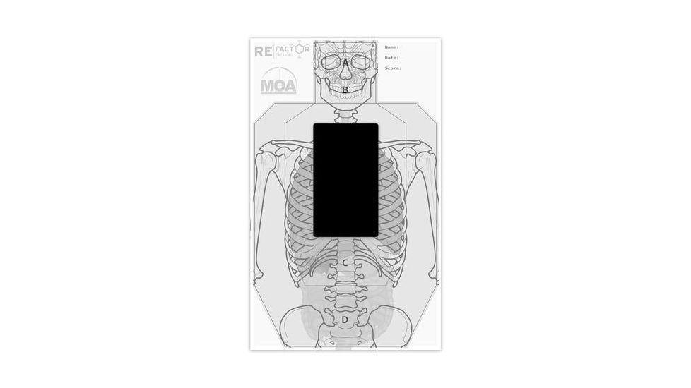 RE Factor Tactical A-Zone Splatter Target, Black/Oragne RFTGTAST