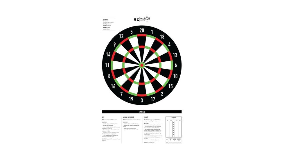 RE Factor Tactical Dartboard ShooterTarget RFTGTDB
