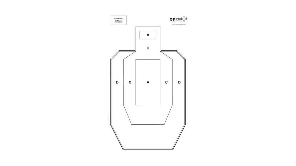 RE Factor Tactical IPSC / USPA - Practice Target RFTGTIPUS