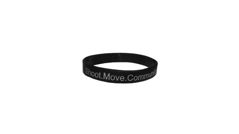 RE Factor Tactical Reminder Band - Shoot, Move, Communicate, Grey RFRBSMC