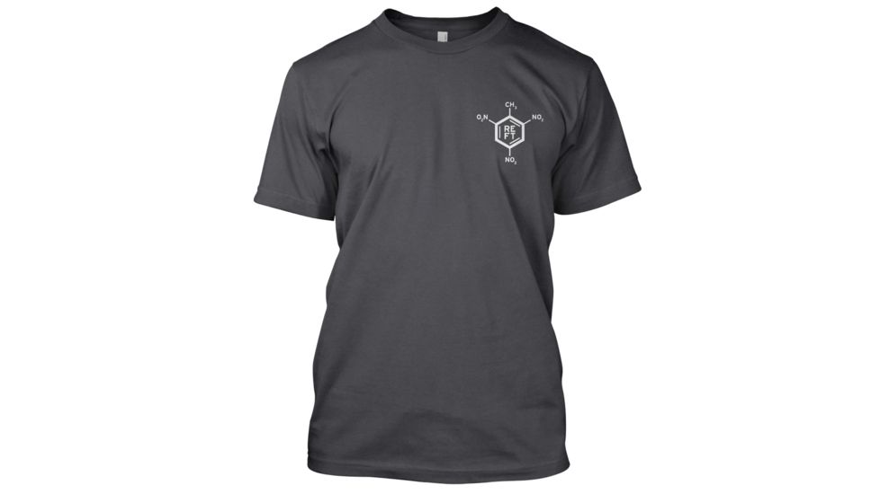 RE Factor Tactical T-Shirt, Periodic Table of Explosives, Grey, Large RFTSEXGRLG