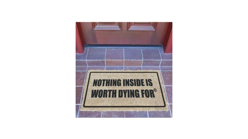 Ready To Defend NDMR1 Un-Welcome Mat Nothing Is Nside Worth Dying For 30x18 STS2DM