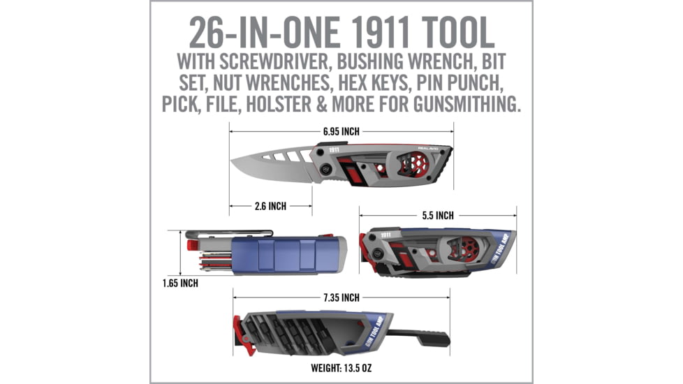 Real Avid 1911 Gun Tool AMP Multi-Tool, AVGTAMP-1911