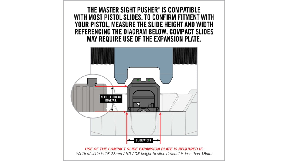 Real Avid Master Sight Heavy Duty Pusher Tool, AVMSP