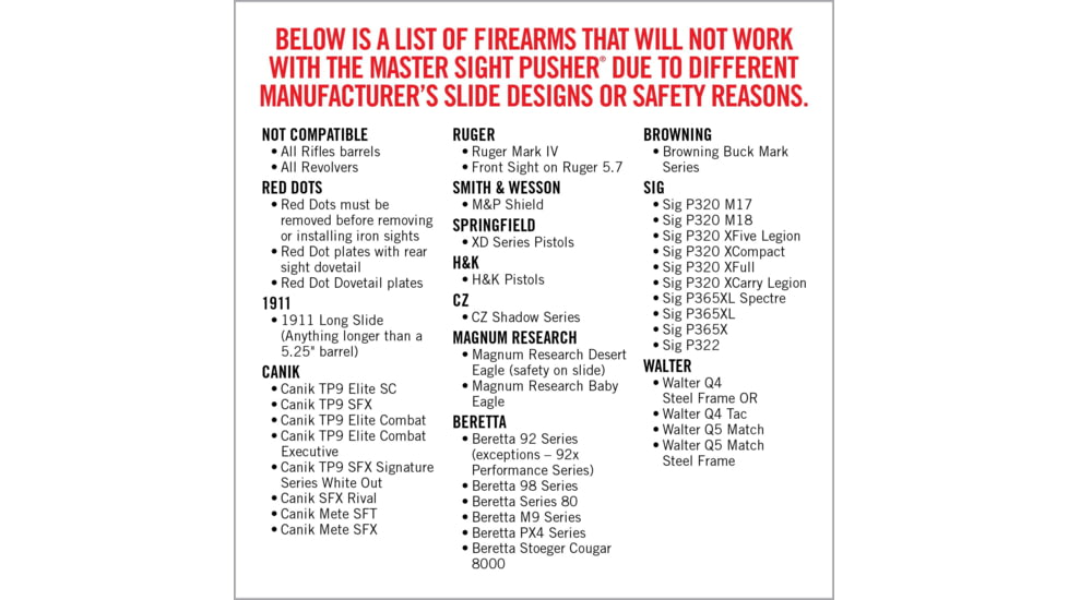 Real Avid Master Sight Heavy Duty Pusher Tool, AVMSP
