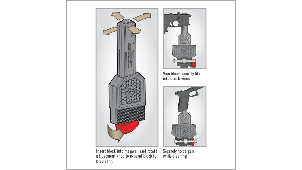 Real Avid Glock Smart Fit Vise Block, AVGLOCKSFVB