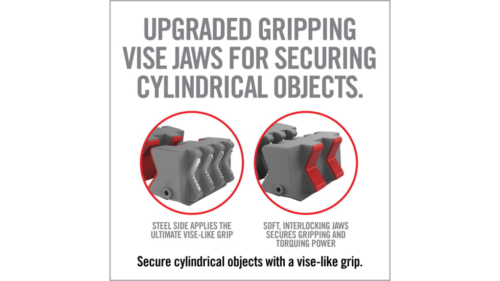 Real Avid Smart Jaws Tube-fit Sleeves, Grey, Red, Medium, AVSFJPF