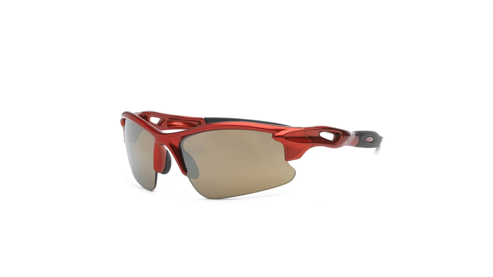 Real Kids Shades Blaze Sunglasses, Red Frame with Polarized Brown Lens, Young Adult 10BLZREDP2
