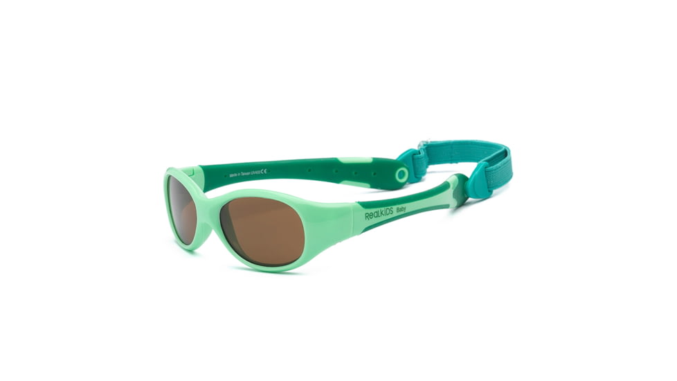 Real Kids Shades Unbreakable Explorer Sunglasses, Light Green/Grass Green Frame with Polarized Brown, Baby 0EXPLGGGP2
