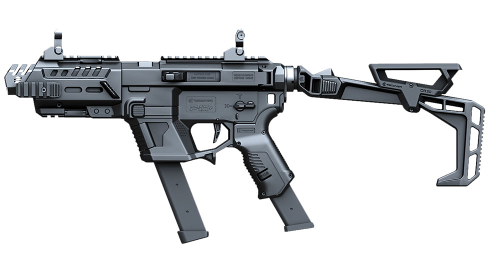 Recover Tactical P-IX+Basic PG9 Folding Stock Metal Front Guard, Black, PIXPBFST01