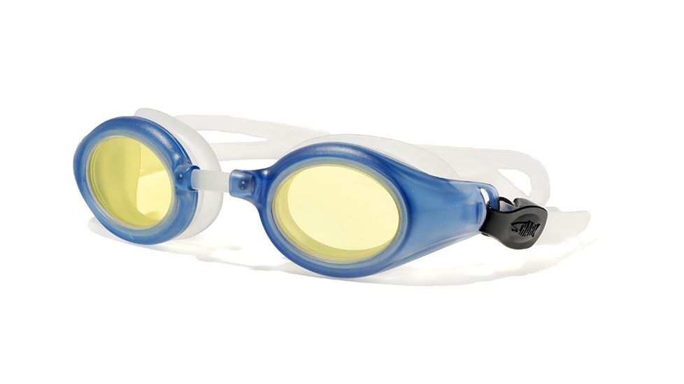 Rec Specs Swim Goggles Light Blue Frame w/ Prescription Lenses