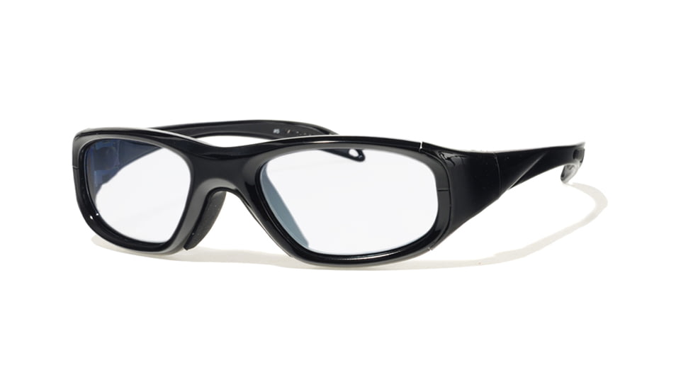 Rec Specs MX-20 Protective Eyewear Shiny Black Frame,Clear Lens, Unisex MX-20SHBK5117125C