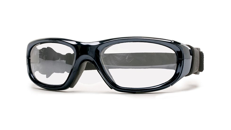 Rec Specs MX-21 Protective Eyewear Chrome Frame,Clear Lens, Unisex MX-21LCHR4817C