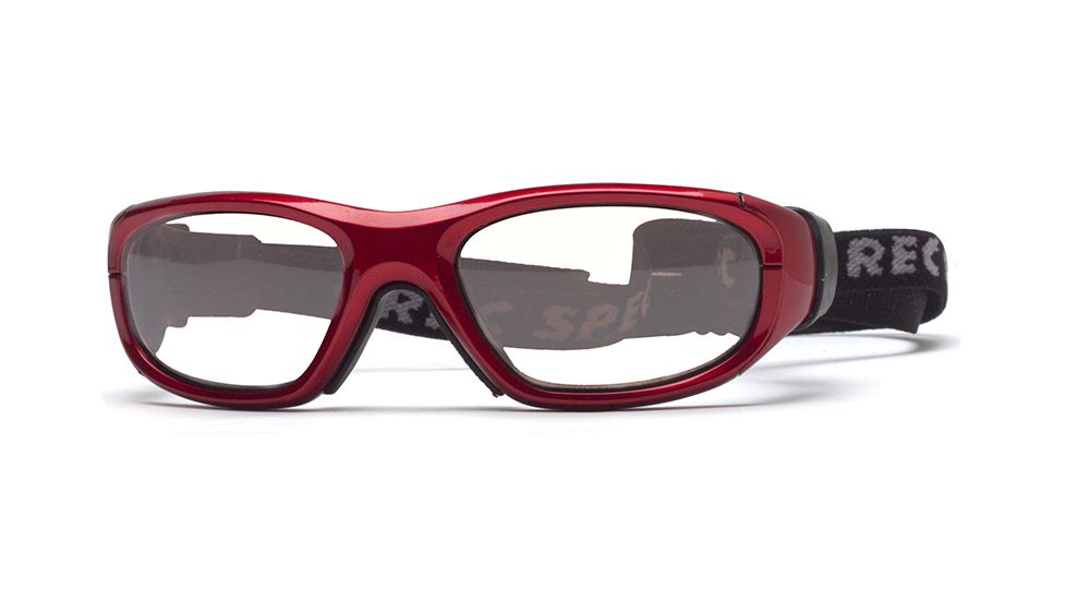 Rec Specs MX-21Protective Eyewear Crimson Frame,Clear Lens, Unisex MX-21CMBK4817C