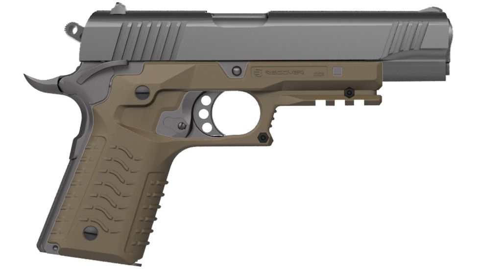 Recover Tactical CC3H 1911 Grip and Rail System, Tan, CC3H-02