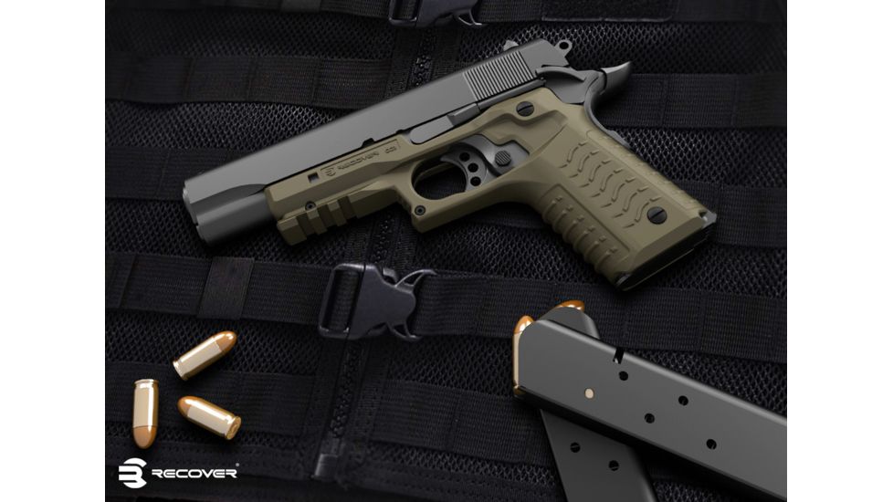 Recover Tactical CC3H 1911 Grip and Rail System, Tan, CC3H-02