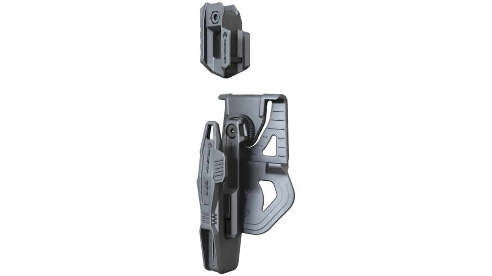 Recover Tactical G7A OWB Active Retention Universal Light-bearing Holster, Right, Black, G7A-L-01