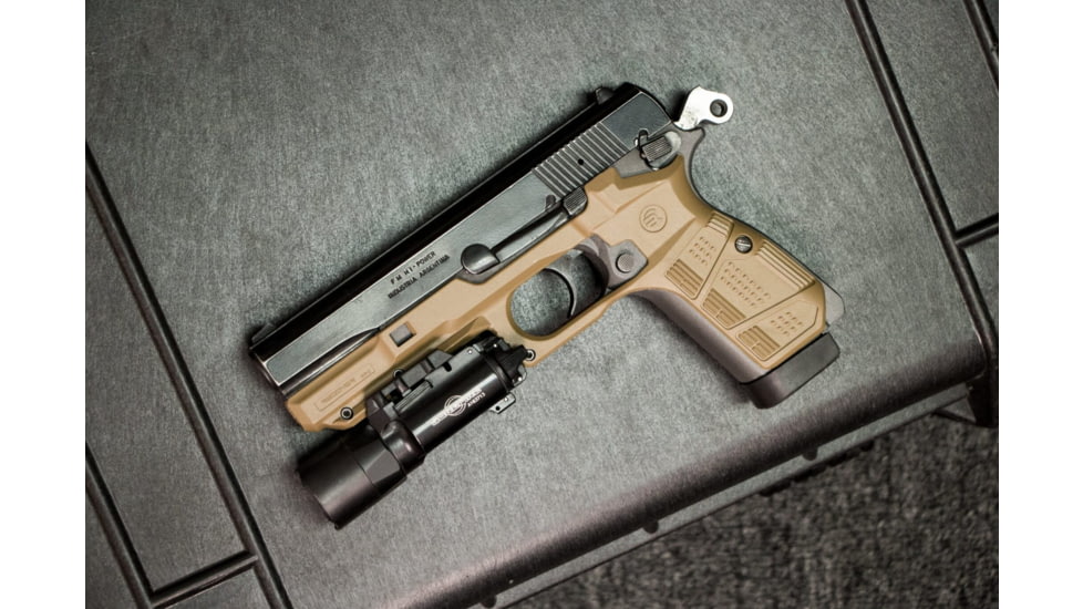 Recover Tactical HPC Grip and Rail System for the Browning and FN Hi Power, Phantom Grey, HPC-04