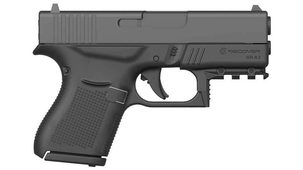 Recover Tactical Picatinny Rail Adapter for Glock 42, Black, GR42-01