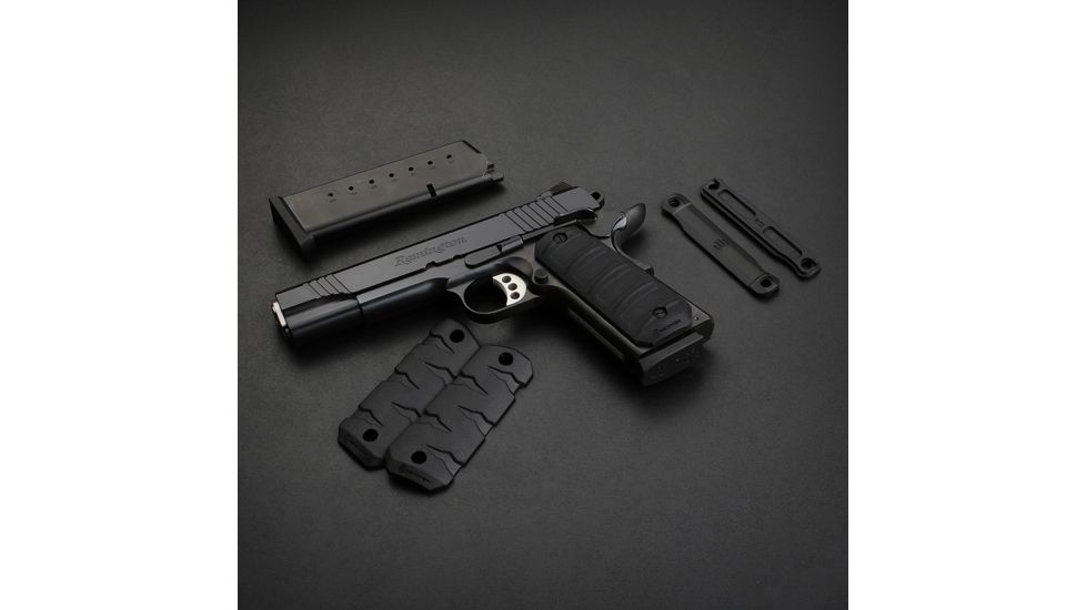 Recover Tactical RG11 Quick Change 1911 Rubber Grips T-REX, Black, RG11B