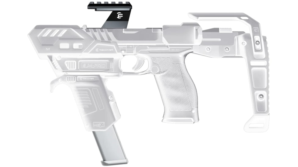 Recover Tactical S-Pro Upper Rail W/ 5 Slot Pic Rail For M-Lok, Black, URP-01