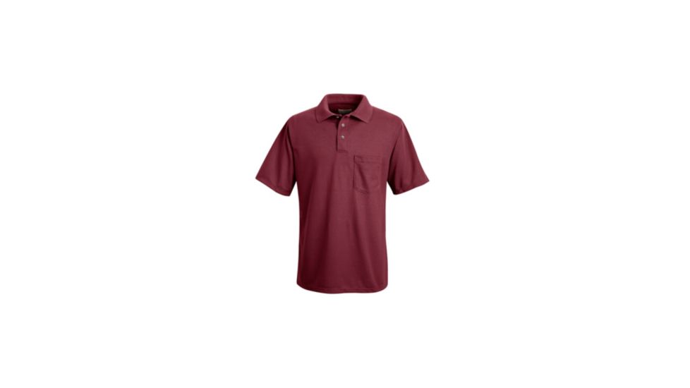 Red Kap Performance Knit Polyester Solid Shirt, Men, Burgundy, SSM SK02BRSSM