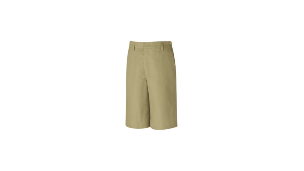 Red Kap Plain Front Side Elastic Short, Men, KHAKI, 4210 PT42KH4210