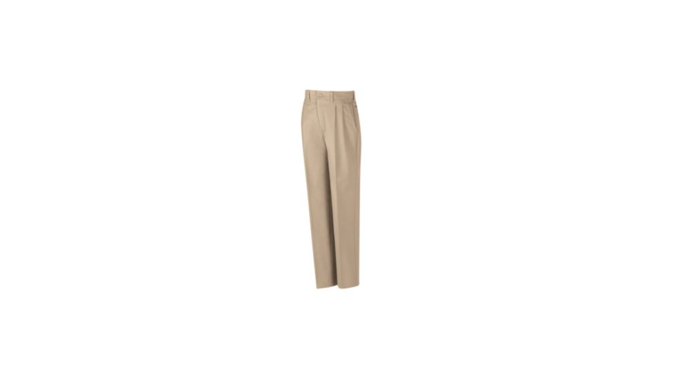 Red Kap Pleated Work Pant, Men, Khaki, 3637U PT32KH3637U