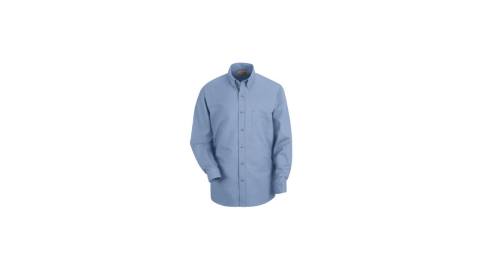 Red Kap Poplin Dress Shirt, Light Blue, M323 SP90LBM323