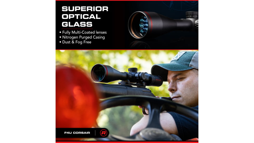 Red-Line Optics F4U Corsair Rifle Scope, 5-30x56mm, Hard Anodized, Matte Black, RL-0001-F4UC